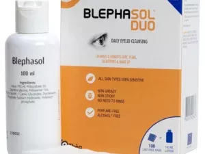 Blephasol Duo Eye Hygiene Lotion 100ml + 100 Pads - Pack of 3 - Image 2