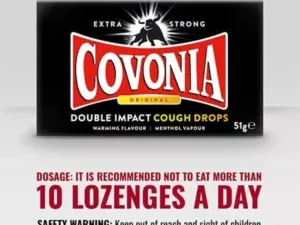 Covonia Double Impact Strong Original Cough Drops 51g - Image 5