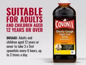 Covonia Chesty Cough Sugar Free Syrup 150ml - Image 8