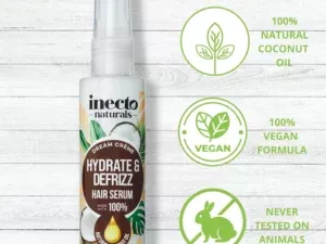 Inecto Natural Hydrate & Defrizz Hair Serum 100ml - Image 3