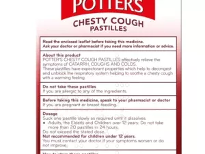 Potters Chesty Cough & Catarrh - 20 Pastilles - Image 3