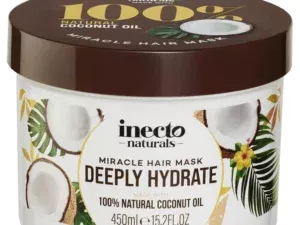 Inecto Deeply Hydrate Coconut Miracle Hair Mask 450ml - Image 2