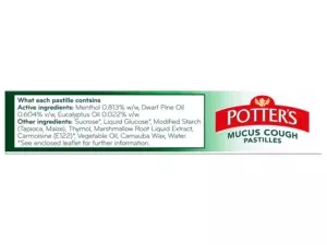 Potters Mucus Cough 20 Pastilles - Pack of 6 - Image 3