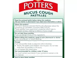 Potters Mucus Cough 20 Pastilles - Pack of 6 - Image 4